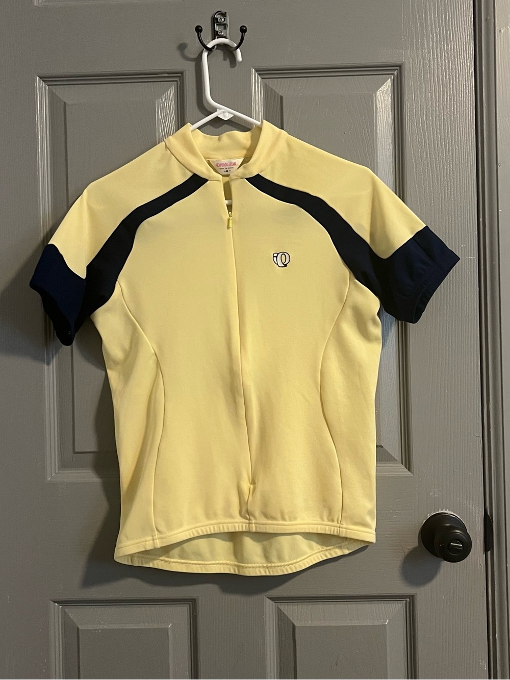 Pearl Izumi Pale Yellow & Black Cycling Jersey Women’s Vintage Spring ‘01